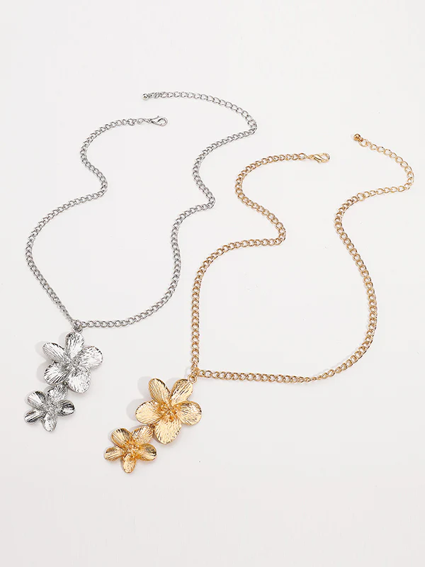 Flower Shape Necklaces Accessories + Rings Accessories - Image 6