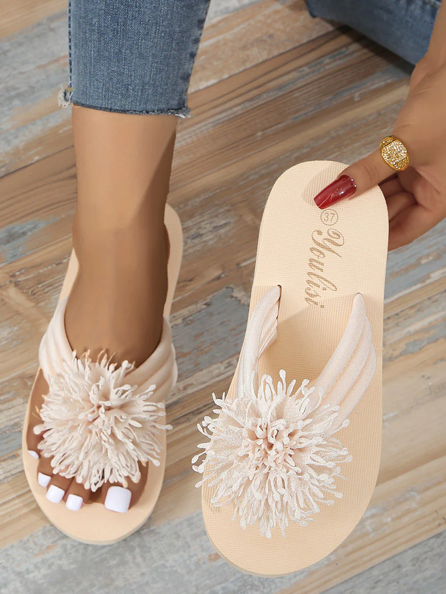 Flower Shape Open Toe Slippers - Image 5