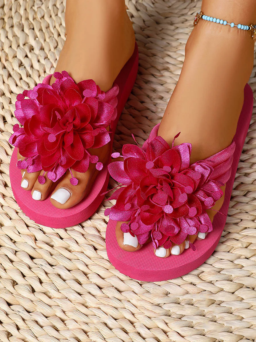 Flower Shape Open Toe Slippers - Image 2