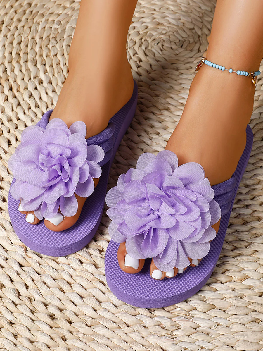 Flower Shape Open Toe Slippers - Image 6