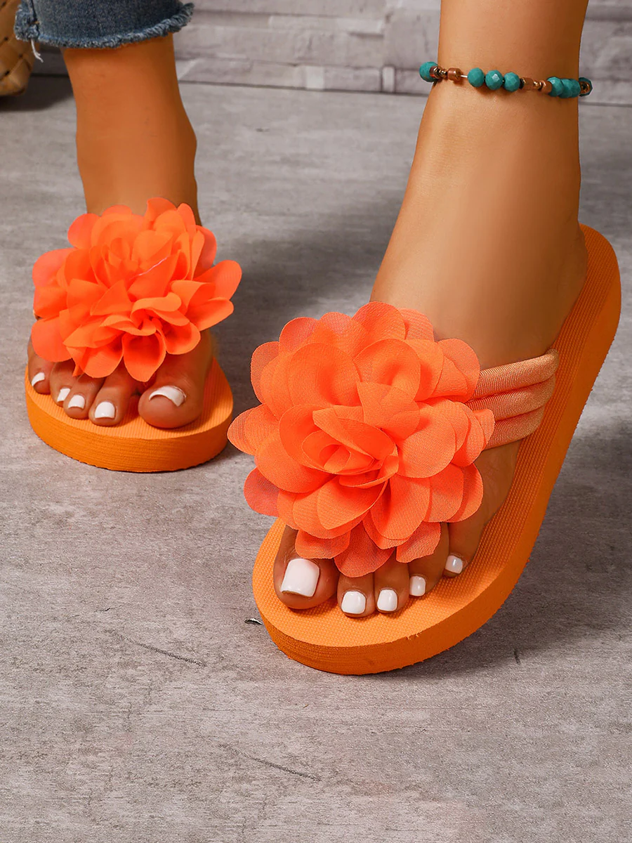 Flower Shape Open Toe Slippers - Image 2
