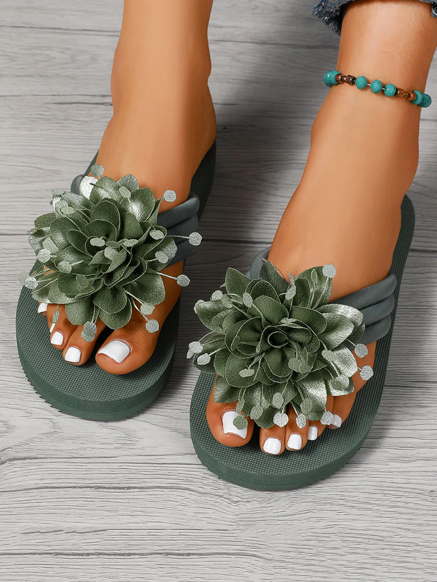 Flower Shape Open Toe Slippers - Image 5