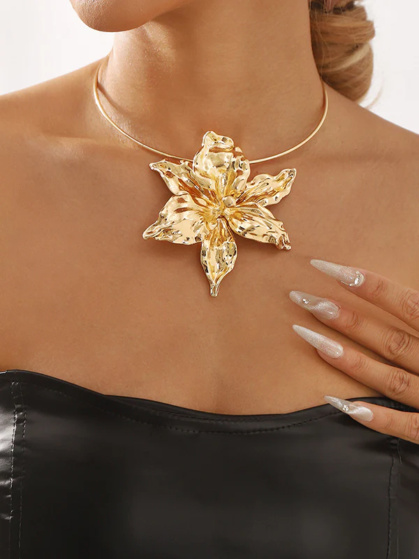 Flower Shape Ringent Necklaces Accessories - Image 2