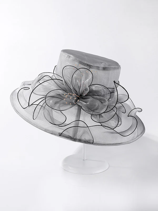Flower Shape See-Through Split-Joint Sun Hat - Image 13