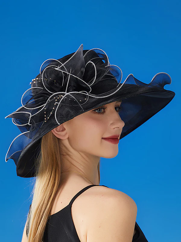 Flower Shape See-Through Split-Joint Sun Hat - Image 6