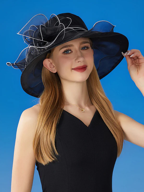 Flower Shape See-Through Split-Joint Sun Hat - Image 7