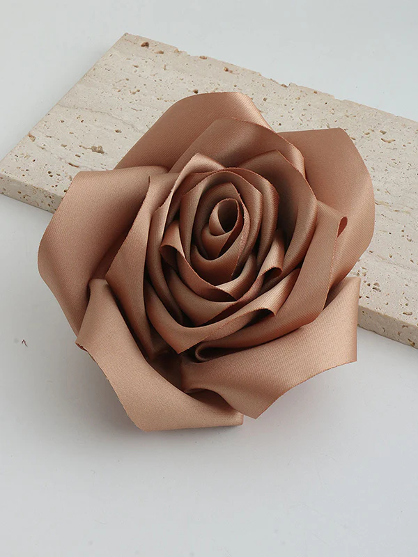 Flower Shape Solid Color Brooch Accessories - Image 10