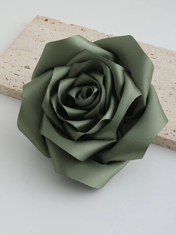 Flower Shape Solid Color Brooch Accessories - Image 12