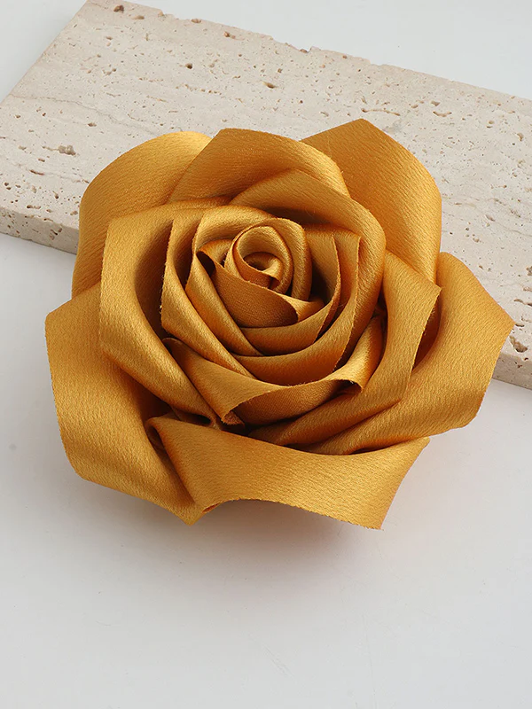 Flower Shape Solid Color Brooch Accessories - Image 14