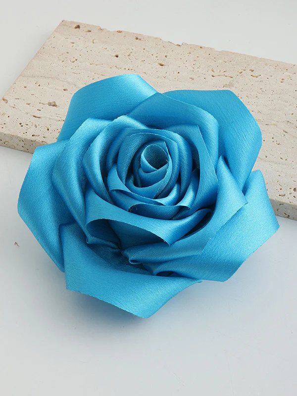 Flower Shape Solid Color Brooch Accessories - Image 6
