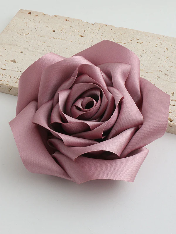 Flower Shape Solid Color Brooch Accessories - Image 7