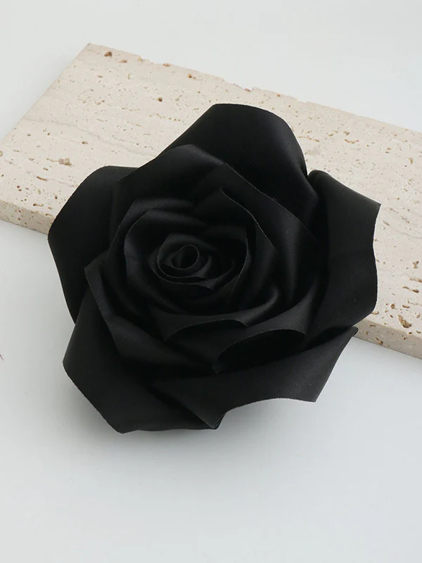 Flower Shape Solid Color Brooch Accessories - Image 9