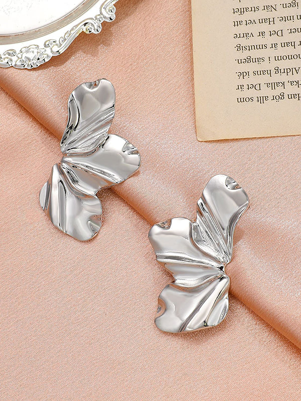 Flower Shape Solid Color Earrings Accessories - Image 4