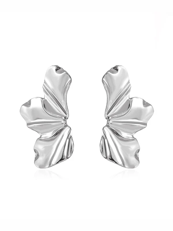 Flower Shape Solid Color Earrings Accessories - Image 8