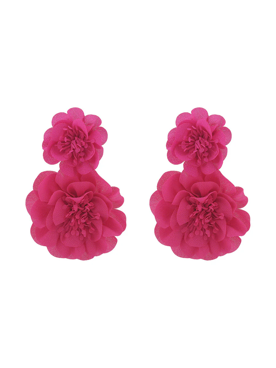 Flower Shape Split-Joint Earrings Accessories - Image 3