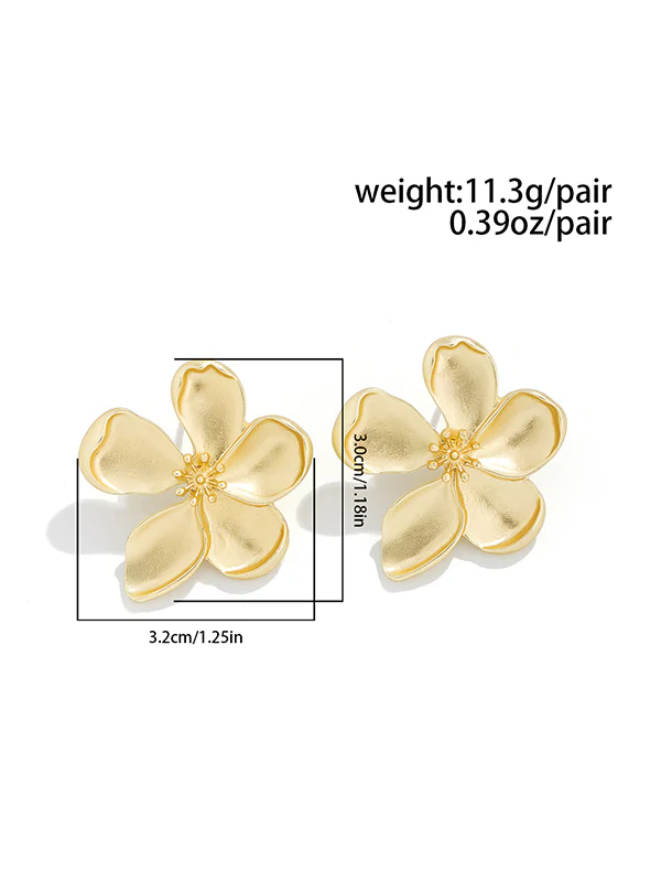 Flower Shape Tasseled Drop Earrings - Image 13