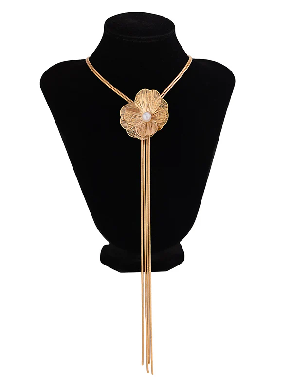 Flower Shape Tasseled Necklaces Accessories - Image 10