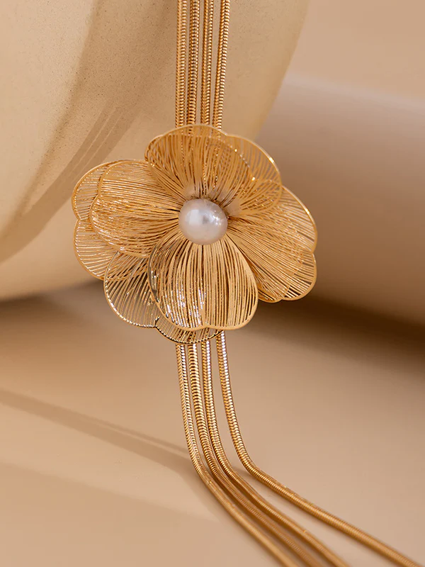 Flower Shape Tasseled Necklaces Accessories - Image 5