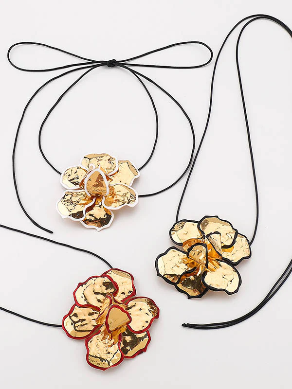Flower Shape Tied Necklaces Accessories - Image 10