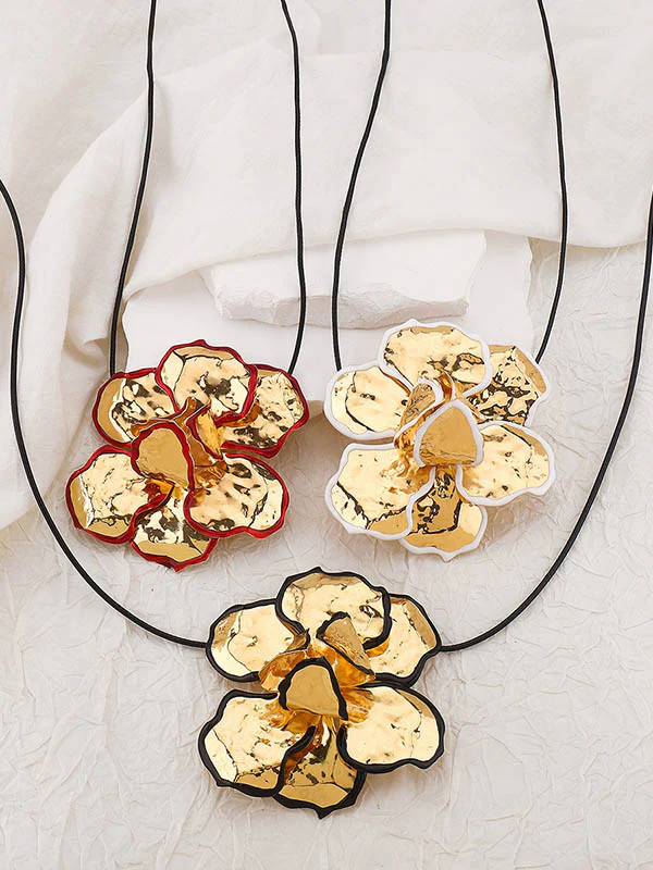 Flower Shape Tied Necklaces Accessories - Image 11