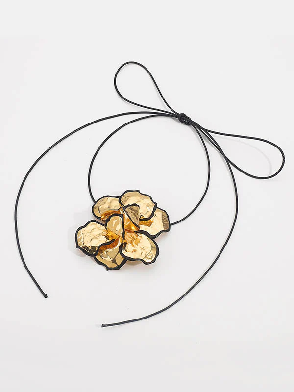 Flower Shape Tied Necklaces Accessories - Image 13
