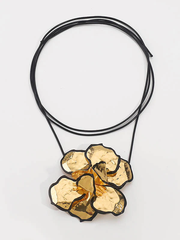Flower Shape Tied Necklaces Accessories - Image 5