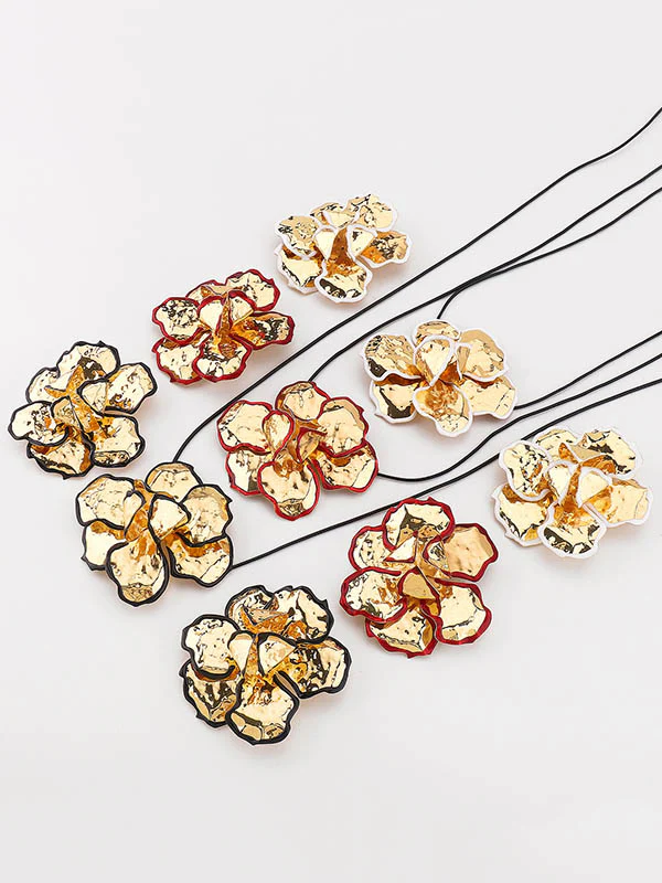 Flower Shape Tied Necklaces Accessories - Image 7
