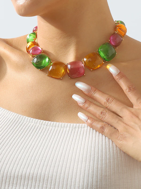Geometric Dainty Necklace Necklaces Accessories - Image 2