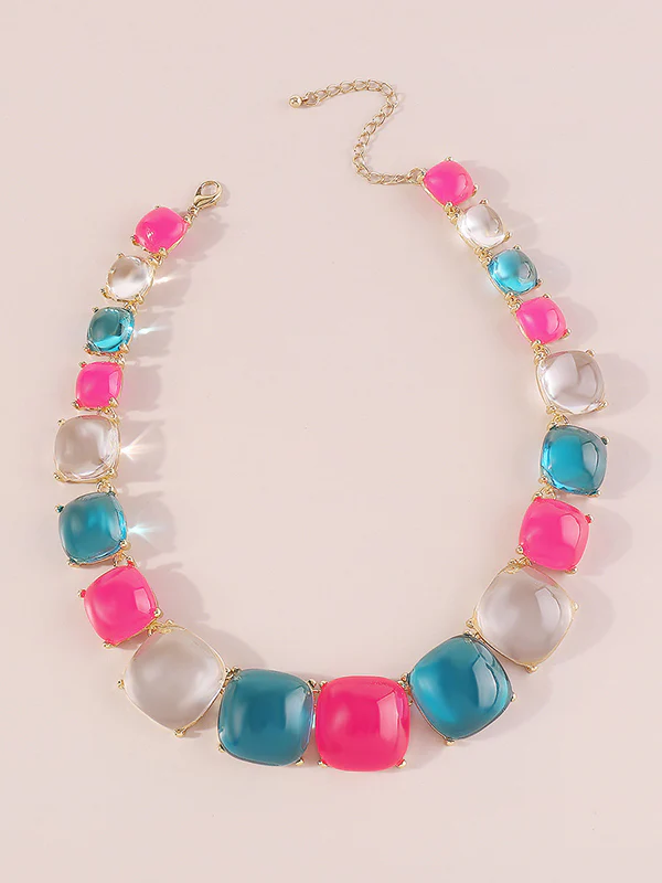 Geometric Dainty Necklace Necklaces Accessories - Image 20