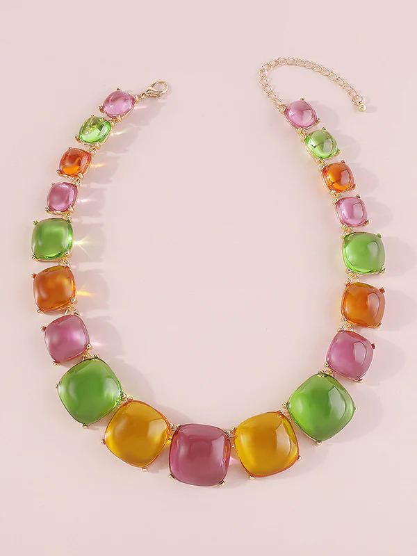 Geometric Dainty Necklace Necklaces Accessories - Image 21