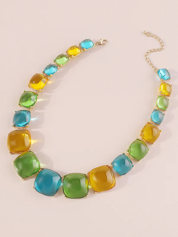 Geometric Dainty Necklace Necklaces Accessories - Image 22