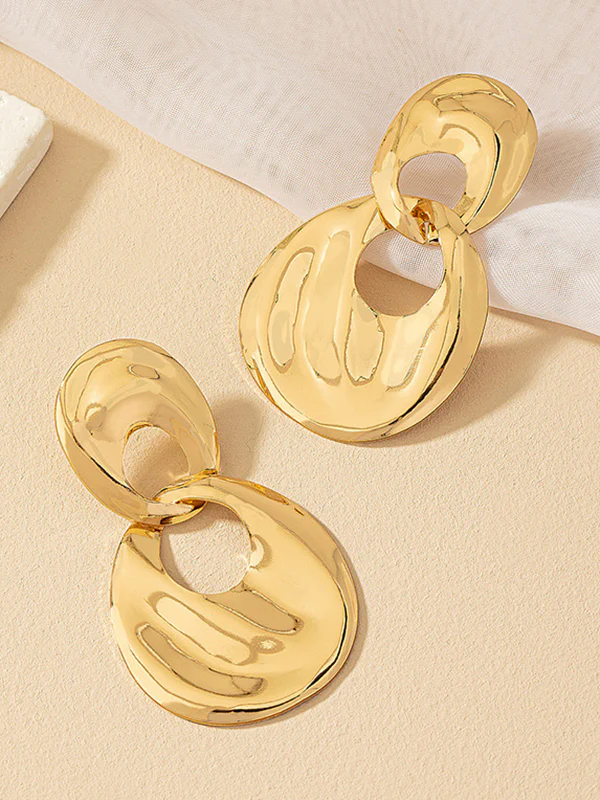 Geometric Drop Earrings - Image 2