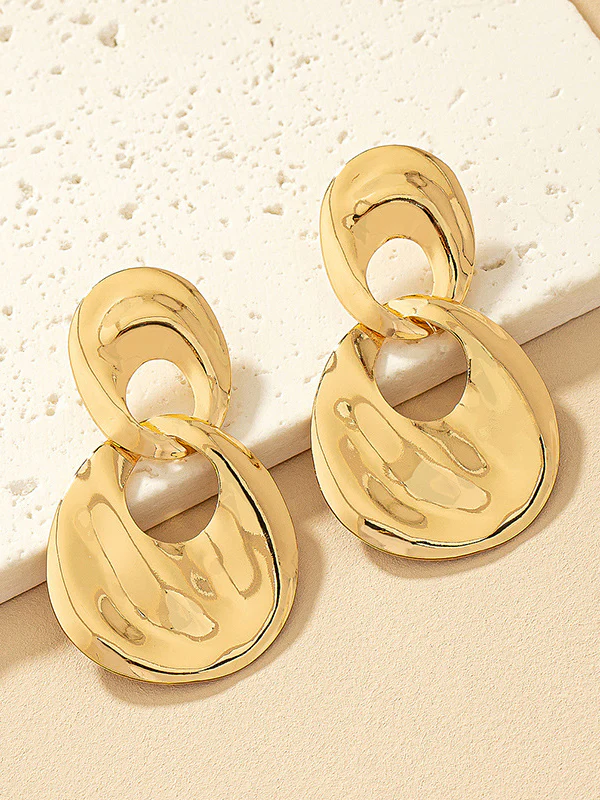 Geometric Drop Earrings - Image 3