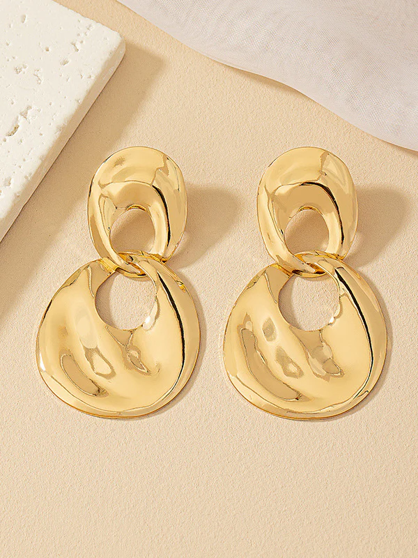 Geometric Drop Earrings - Image 4