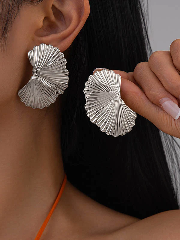 Geometric Drop Earrings - Image 2