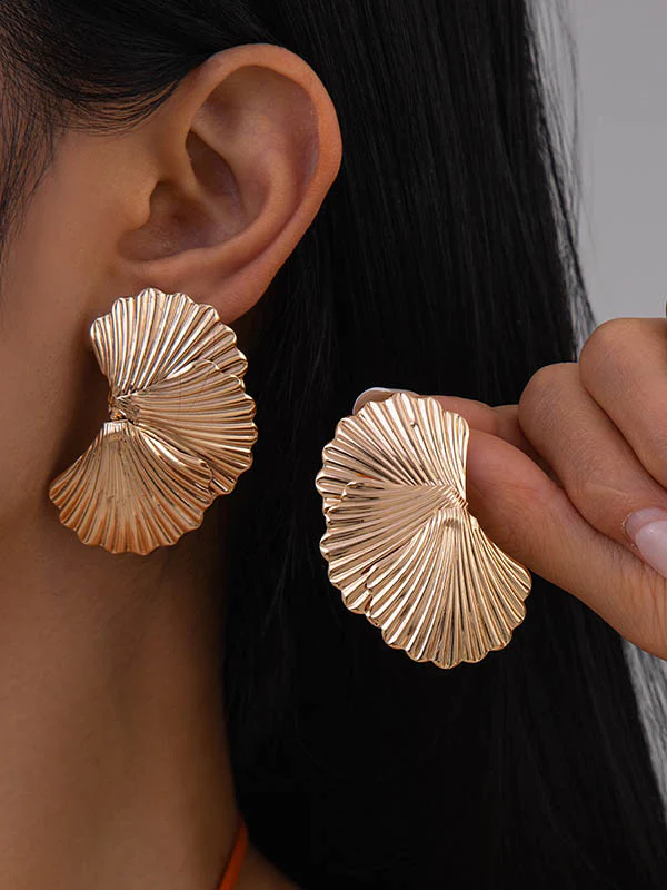 Geometric Drop Earrings - Image 3