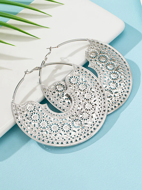 Geometric Drop Earrings - Image 4