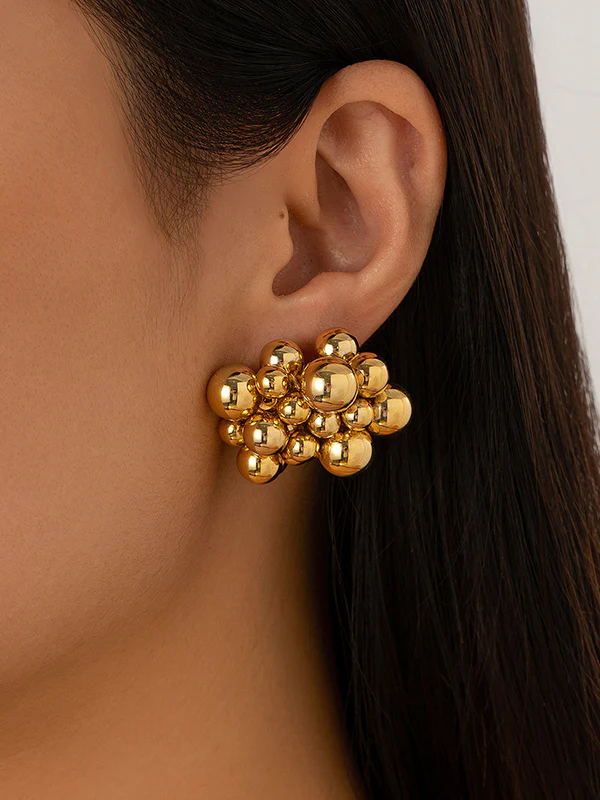 Geometric Drop Earrings - Image 2