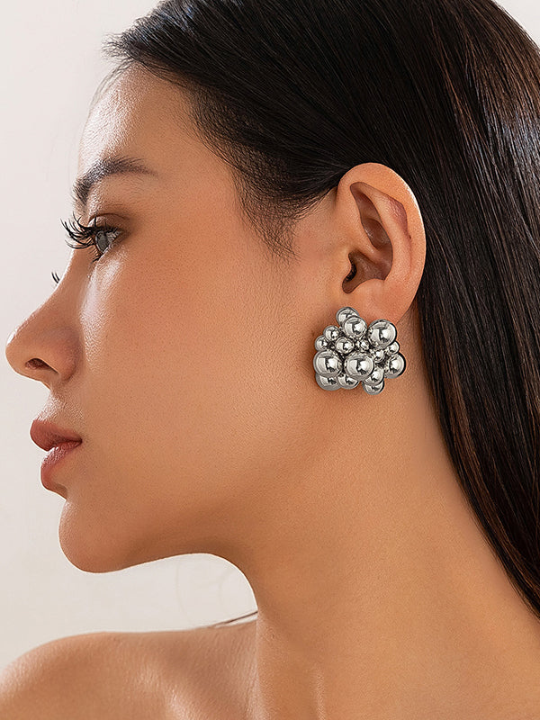 Geometric Drop Earrings - Image 3
