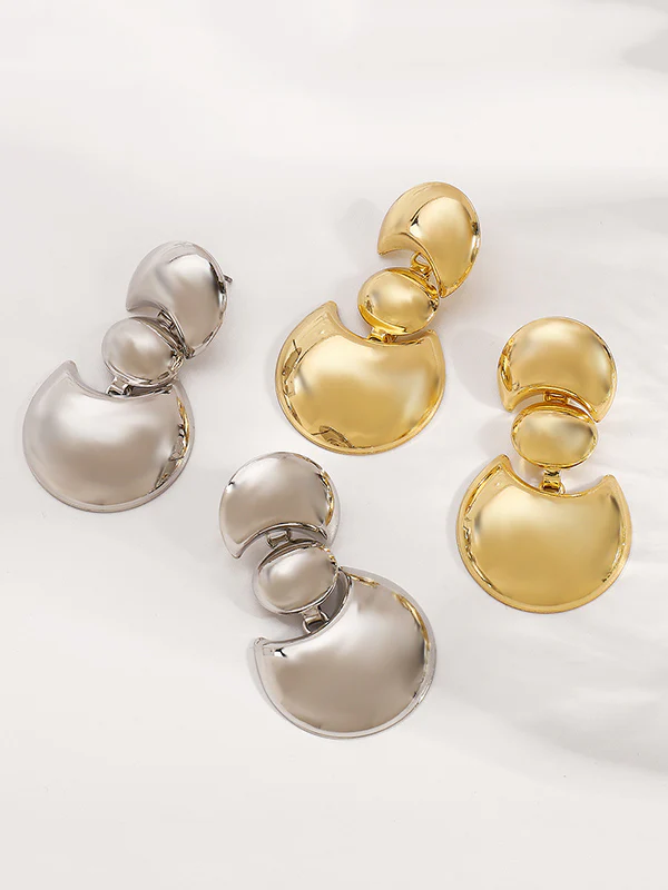 Geometric Drop Earrings - Image 4