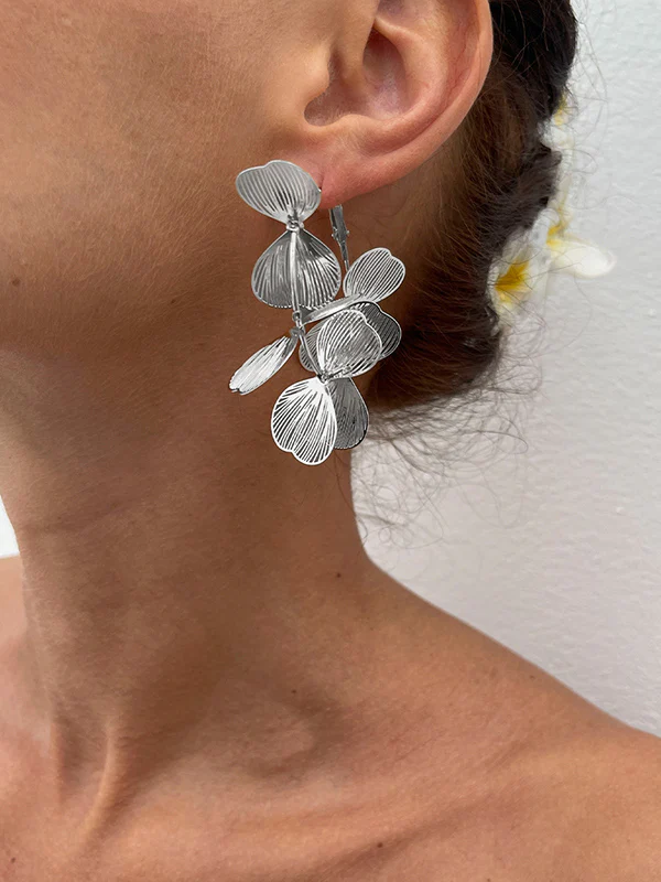 Geometric Drop Earrings - Image 2