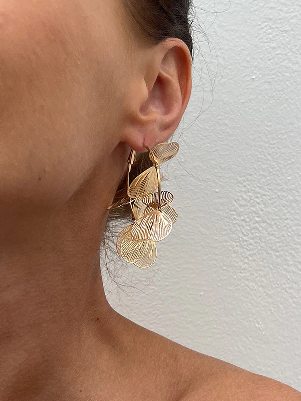 Geometric Drop Earrings - Image 3