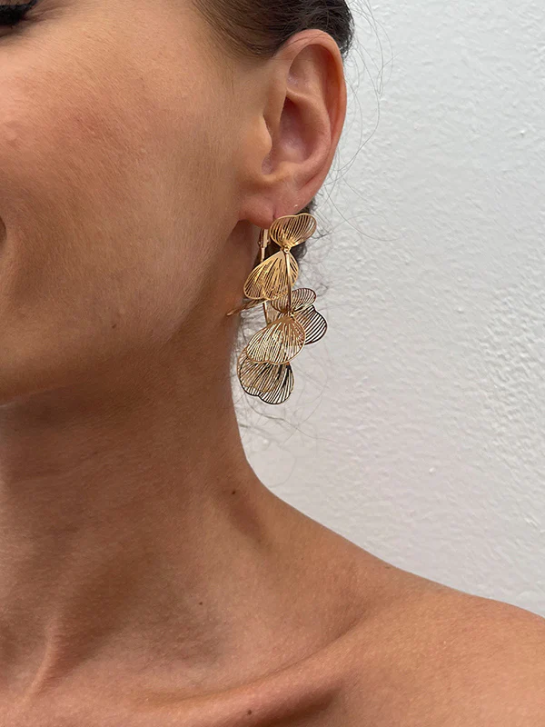 Geometric Drop Earrings - Image 4