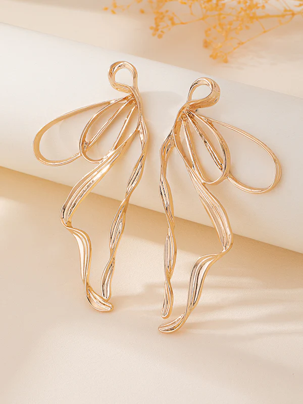Geometric Drop Earrings - Image 2