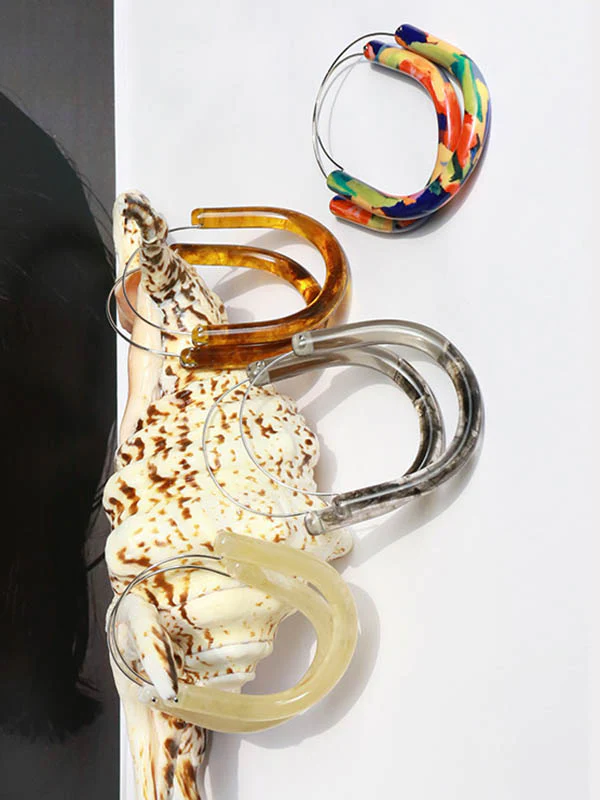 Geometric Drop Earrings - Image 3