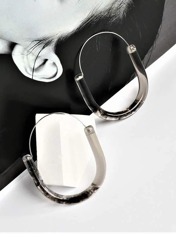 Geometric Drop Earrings - Image 4