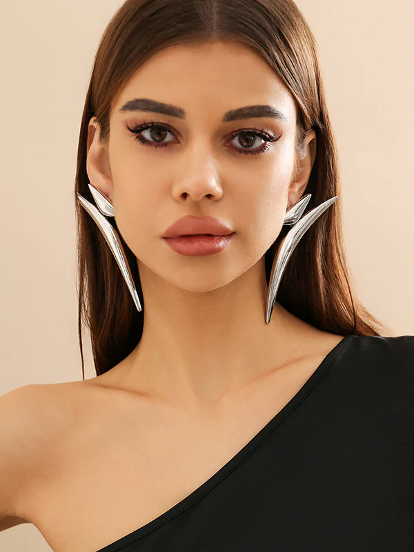 Geometric Drop Earrings - Image 5