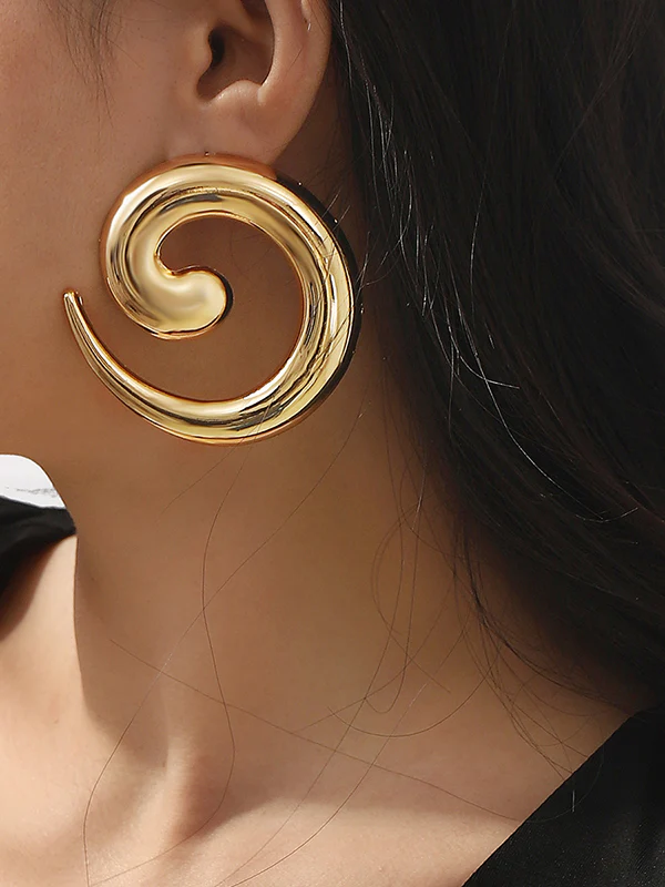 Geometric Drop Earrings - Image 2