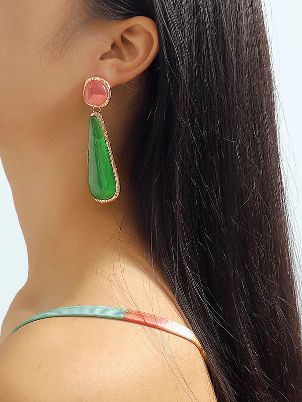 Geometric Drop Earrings - Image 4