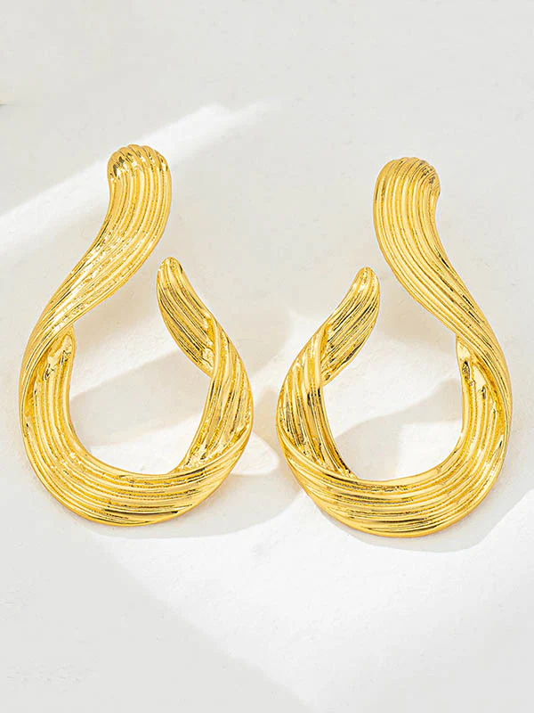 Geometric Drop Earrings - Image 2